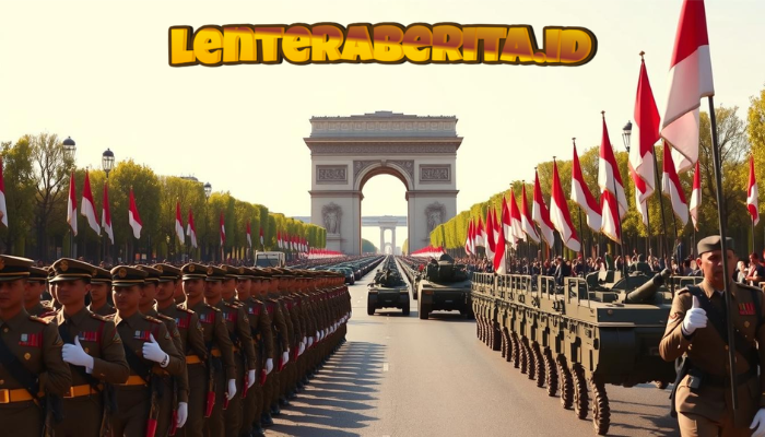 Kontingen Indonesia tampil paling depan dalam parade Bastille Day 2025