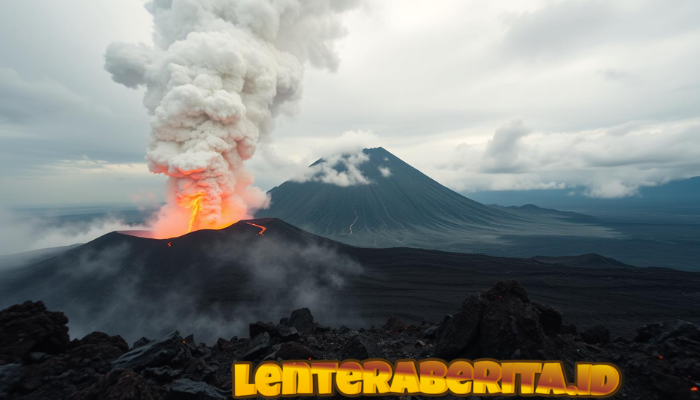 Gunung Ibu sembilan kali erupsi beruntun dalam 12 jam terakhir